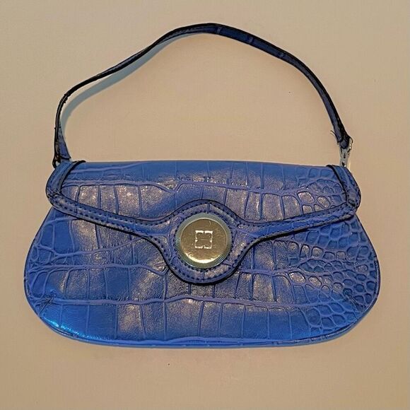 LIZ CLAIBORNE Handbag Wristlet Croc Embossed - Picture 1 of 11
